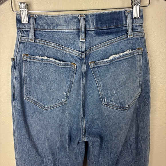 Abercrombie The 90's Relaxed Jean High Rise Curve Love Blue Women’s Size 24 - Picture 2 of 6